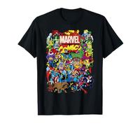 Marvel Comics Retro Classic Heroes Group Shot T-Shirt
