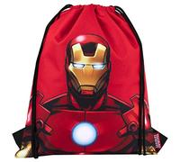 Marvel Comics - Sakky Kids Iron Man Kordelzugbeutel - Schultasche für Kinder - Offizielles Merchandise-Geschenk für Jungen, rot, One size
