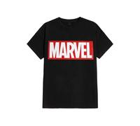 Marvel Comics - Simple Logo - T-Shirt - Schwarz - M - 100% Baumwolle,Jersey Schwarz M