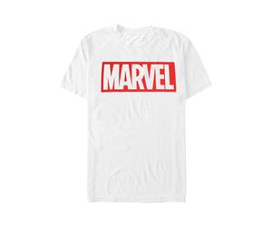 Marvel Comics - Simple Logo White - T-Shirt - Weiß - XL - 100% Baumwolle,Jersey Weiß XL