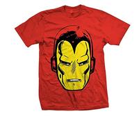 Marvel Comics - T-Shirt # L Red Unisex # Iron Man Big Head