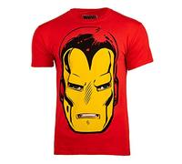 Marvel Comics - T-Shirt # Xl Red Unisex # Iron Man Big Head