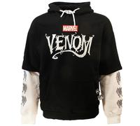 Marvel Comics Venom Kapuzenpullover mit zwei Ärmeln M Schwarz