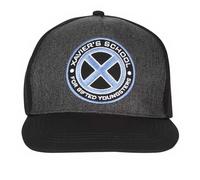 X-Men Snapback-Cap Xavier Logo 100% Baumwolle Schwarz Onesize