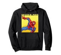 Marvel Cosmic Invasion Spider-Man Retro Pixel Graphics Pullover Hoodie