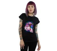 Marvel Damen Deadpool Space Unicorn T-Shirt Schwarz X-Large