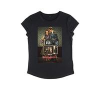 Marvel Damen Wandavision Wv Poster Through The Years Women's Rolled Sleeve T-shirt, Schwarz, XL