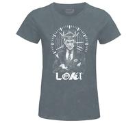 Marvel Damen WOLOKIMTS009 t Shirt, Grau gewaschen, Small