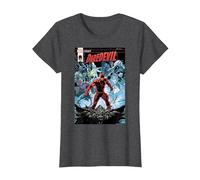 Marvel Daredevil Legacy Comic Cover T-Shirt, Damen, Anthrazit Meliert, S