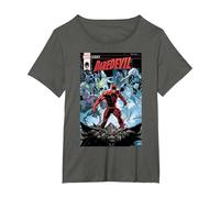 Marvel Daredevil Legacy Comic Cover T-Shirt, Damen Große Größen, Anthrazit, 6X