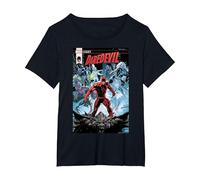 Marvel Daredevil Legacy Comic Cover T-Shirt, Damen Große Größen, Schwarz, 3X