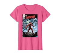Marvel Daredevil Legacy Comic Cover T-Shirt, Damen, Rosa Meliert, M