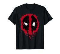 Marvel Deadpool Paint Splatter Logo T-Shirt