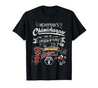 Marvel Deadpool’s Chimichangas Explosion of Flavor T-Shirt - Schwarz, Unisex, Kurzarm, T-Shirt, S