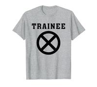 Marvel Deadpool Wade Wilson X-Force Trainee Outline T-Shirt, Herren, Grau Meliert, S