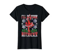 Marvel Deadpool Weihnachten I'll Be Your Nutcracker T-Shirt, Damen, Schwarz, 3XL