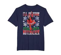 Marvel Deadpool Weihnachten I'll Be Your Nutcracker T-Shirt, Herren Große Größen, Marineblau, 5X Tall