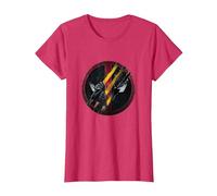 Marvel Deadpool & Wolverine Claw Marks Face Logo Retro T-Shirt, Damen, Rot Meliert, S