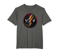 Marvel Deadpool & Wolverine Claw Marks Face Logo Retro T-Shirt, Herren Große Größen, Anthrazit, 6X Tall