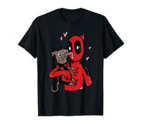 Marvel Deadpool & Wolverine Dogpool Doggy Kisses Doodle T-Shirt