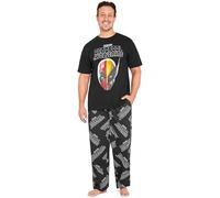 Marvel Deadpool & Wolverine Herren Schlafanzug Set, bequemer Pyjama, Geschenke für Männer und Teenager (Schwarzer Deadpool Wolverine, 3XL)