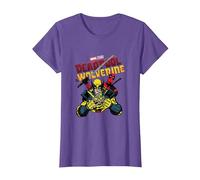 Marvel Deadpool & Wolverine Ready to Fight Epic Teamup T-Shirt, Damen, Heidekrautlila, M