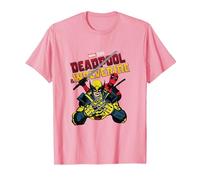 Marvel Deadpool & Wolverine Ready to Fight Epic Teamup T-Shirt, Herren, Rosa, XL