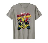 Marvel Deadpool & Wolverine Ready to Fight Epic Teamup T-Shirt, Herren, Schiefergrau, XL