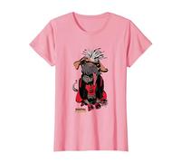 Marvel Deadpool & Wolverine Sketchy Dogpool Comic Portrait T-Shirt, Damen, Rosa, XL