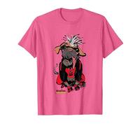 Marvel Deadpool & Wolverine Sketchy Dogpool Comic Portrait T-Shirt, Herren, Rosa Meliert, L