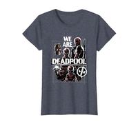 Marvel Deadpool & Wolverine We Are Deadpool Group Shot T-Shirt, Damen, Blau Meliert, S