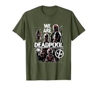 Marvel Deadpool & Wolverine We Are Deadpool Group Shot T-Shirt, Herren, Olivgrün, L