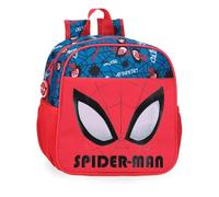 Marvel Disney, Spiderman Authentic, Vorschulrucksack, Schulrucksack, aus Polyester, breite und verstellbare Träger, Doppelfach, von Joumma Bags, rot, Kindergarten-Rucksack