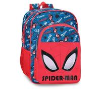 Marvel Disney, Spiderman Authentic, Vorschulrucksäcke, Schulrucksack, aus Polyester, breite und verstellbare Träger, Doppelfach, von Joumma Bags