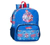 Disney Marvel Spidey Power of 3, Kinderrucksack, Schulrucksack, breite Träger, ergonomisch und gepolstert, Verschiedene Taschen von Joumma Bags., blau, Rucksack 28