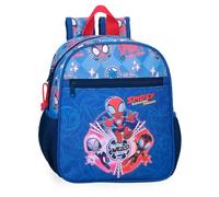 Marvel Disney Spidey Power of 3, Kinderrucksack, Schulrucksack, breite Träger, ergonomisch und gepolstert, Verschiedene Taschen von Joumma Bags., blau, Vorschulrucksack