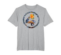 Marvel Fantastic Four Super Heroes 4 Logo T-Shirt T-Shirt, Herren Große Größen, Grau Meliert, 5X Tall