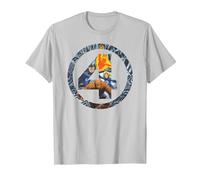 Marvel Fantastic Four Super Heroes 4 Logo T-Shirt T-Shirt, Herren, Silber, XL