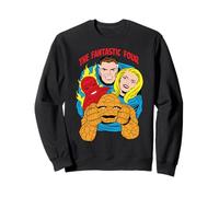 Marvel Fantastic Four Team Together Retro Vintage Comic Art Sweatshirt
