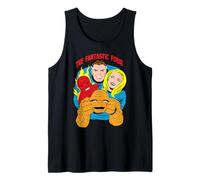 Marvel Fantastic Four Team Together Retro Vintage Comic Art Tank Top