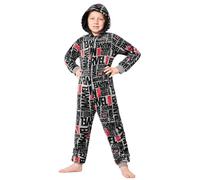 Marvel Fleece Schlafanzug für Jungen, Teenagers - Einteiler für Kinder, Warme Pyjama Geschenk für Jungs (Grau, 9-10 Jahre)