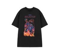 Marvel Galactus Schwarzes Grafik-T-Shirt | Herren Kurzarm-T-Shirt | Klassische Freizeitkleidung mit Rundhalsausschnitt | Bekleidung für Comic-Figuren | Marvel-Comics-Waren
