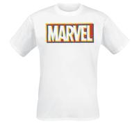 Marvel Glitch Logo T-Shirt weiß in M