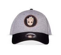 Marvel Unisex Groot - verstellbare Kappe Baseballkappe, grau, M