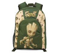 Marvel Groot Rucksack für Kinder | Mädchen Jungen Grün Guardians of the Galaxy Charakter Rucksack Gepäck Schultasche Zubehör | Film-Merchandise-Geschenke