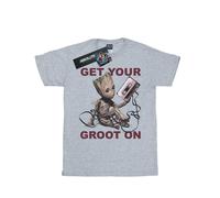 Marvel - "Guardians Of The Galaxy Get Your Groot On" T-Shirt für Damen (Grau) XL
