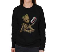 Marvel Guardians of The Galaxy Vol 2 Groot Holding Awesome Mix Women's Sweatshirt