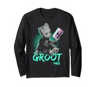 Marvel Guardians Vol. 2 Baby Groot Neon Tape Langarmshirt