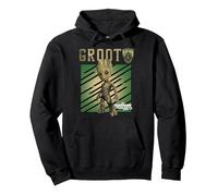 Marvel Guardians Vol. 2 Baby Groot Shield Pullover Hoodie, Unisex für Erwachsene, Schwarz, M