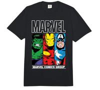 Marvel Heroes Hulk, Iron Man, Captain America Comfort Colors Adult Heavyweight T-Shirt
